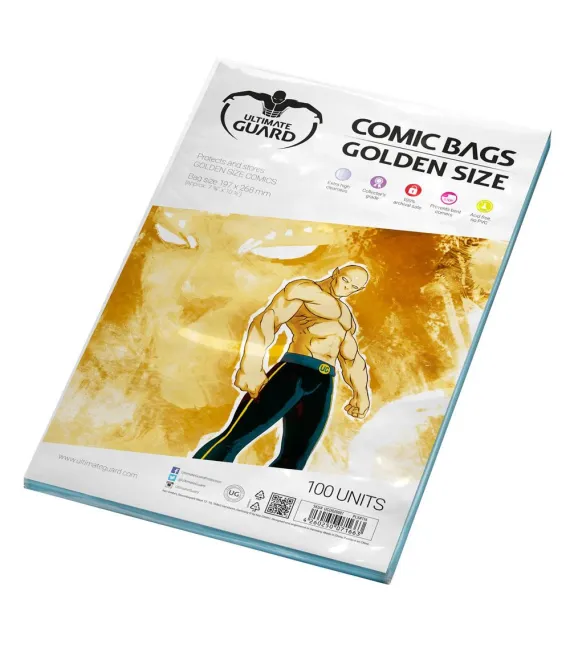 Bolsas Cómic tamaño Golden (100 unidades)