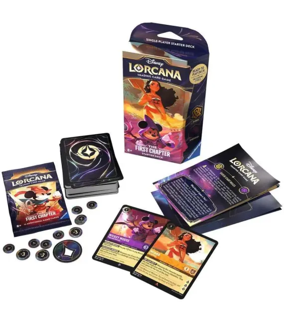 Disney Lorcana The First Chapter Starter Deck: Amber y Amethyst