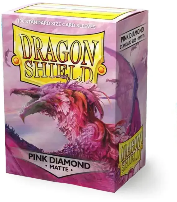 Fundas Dragon Shield Standard - Matte Pink Diamond (100 uds)