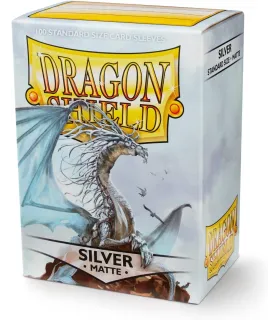 Fundas Dragon Shield Standard - Matte Silver (100 uds)
