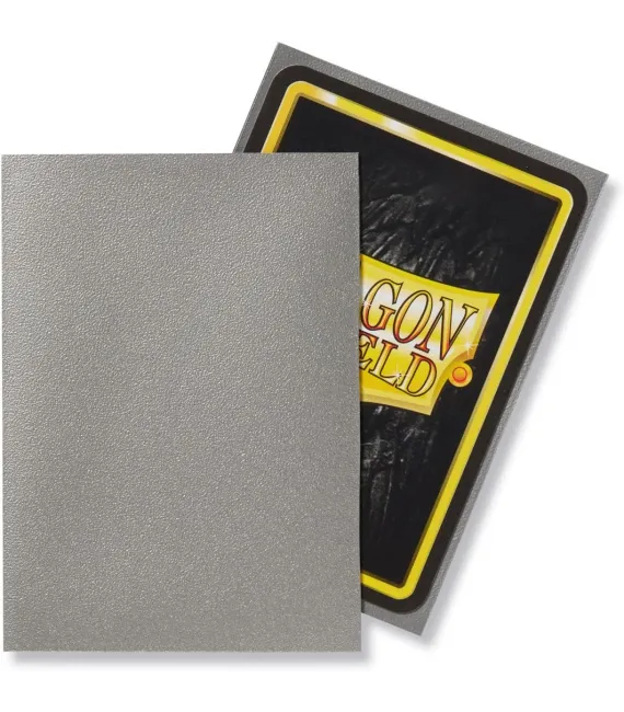 Fundas Dragon Shield Standard - Matte Silver (100 uds)