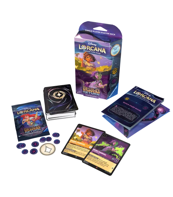 Disney Lorcana Ursula Return Starter Deck: Amber y Amethyst