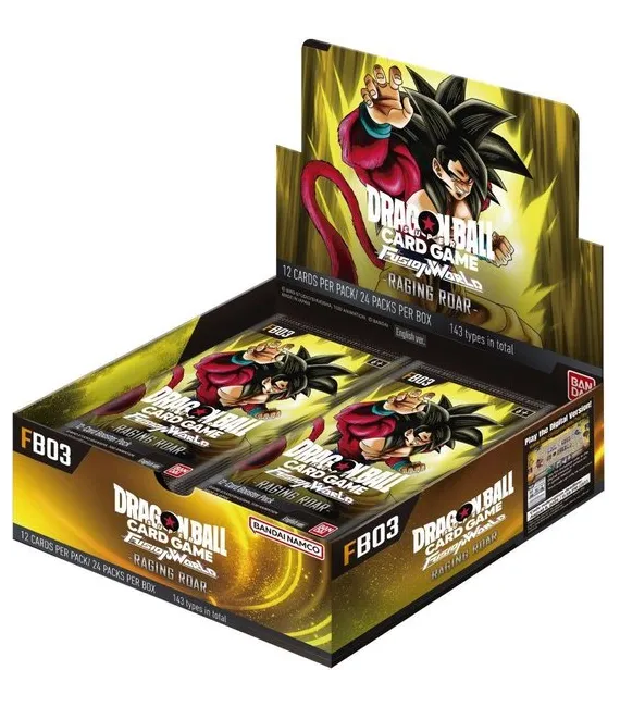 Dragon Ball Super Fusion World FB-03 Raging Roar: Caja de 24 sobres