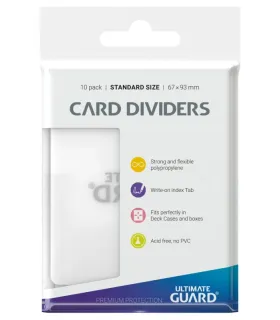 Tarjetas Separadoras Ultimate Guard Card  - Transparentes (10 uds)